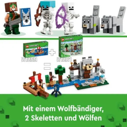 LEGO® Minecraft™ 21261 Die Wolfsfestung | Teddy Toys Kinderwelt