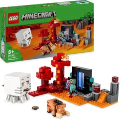 LEGO® Minecraft 21255 Hinterhalt am Netherportal | Teddy Toys Kinderwelt