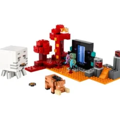 LEGO® Minecraft 21255 Hinterhalt am Netherportal | Teddy Toys Kinderwelt