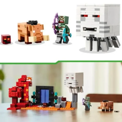 LEGO® Minecraft 21255 Hinterhalt am Netherportal | Teddy Toys Kinderwelt