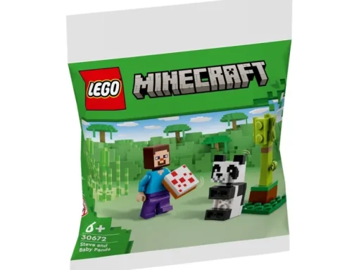 LEGO® Minecraft 30672 Steve mit Baby-Panda | Teddy Toys Kinderwelt