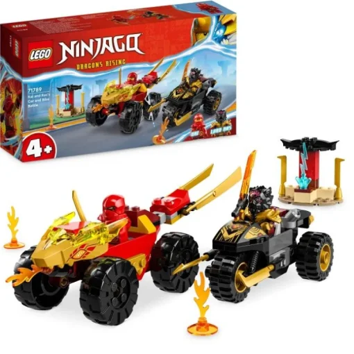 LEGO® NINJAGO 71789 Verfolgungsjagd mit Kais Flitzer und Ras‘ Mot | Teddy Toys Kinderwelt