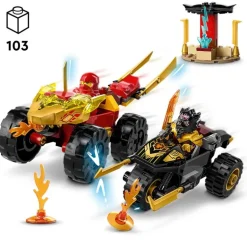 LEGO® NINJAGO 71789 Verfolgungsjagd mit Kais Flitzer und Ras‘ Mot | Teddy Toys Kinderwelt