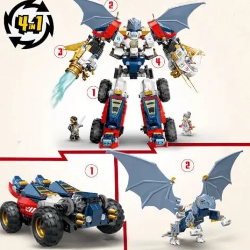 LEGO® NINJAGO® 71834 Zanes Ultra-Kombi-Mech | Teddy Toys Kinderwelt