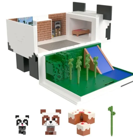 Mattel HLL25 MINECRAFT MOB HEAD MINI PANDA PLAYSET | Teddy Toys Kinderwelt