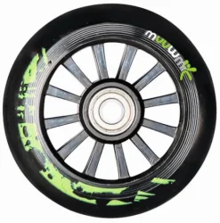 muuwmi Stuntscooter 100 mm schwarz-grün | Teddy Toys Kinderwelt
