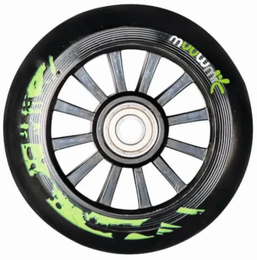muuwmi Stuntscooter 100 mm schwarz-grün | Teddy Toys Kinderwelt