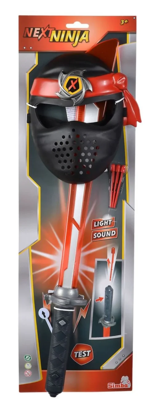 Next Ninja Schwert und Maske, rot | Teddy Toys Kinderwelt
