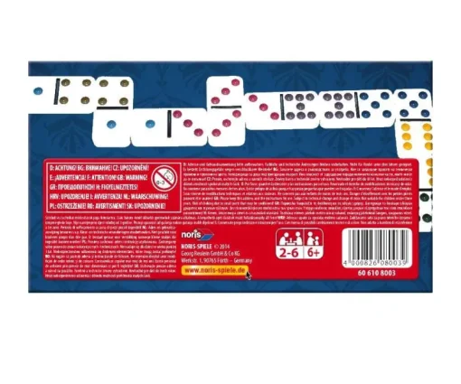 Noris Spiele - Deluxe Doppel 9 Domino | Noris Spiele | Marken | Teddy Toys Kinderwelt