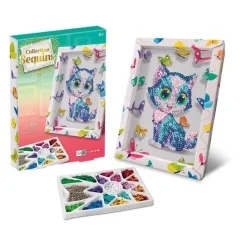 Paillettenkunst Katze | Teddy Toys Kinderwelt