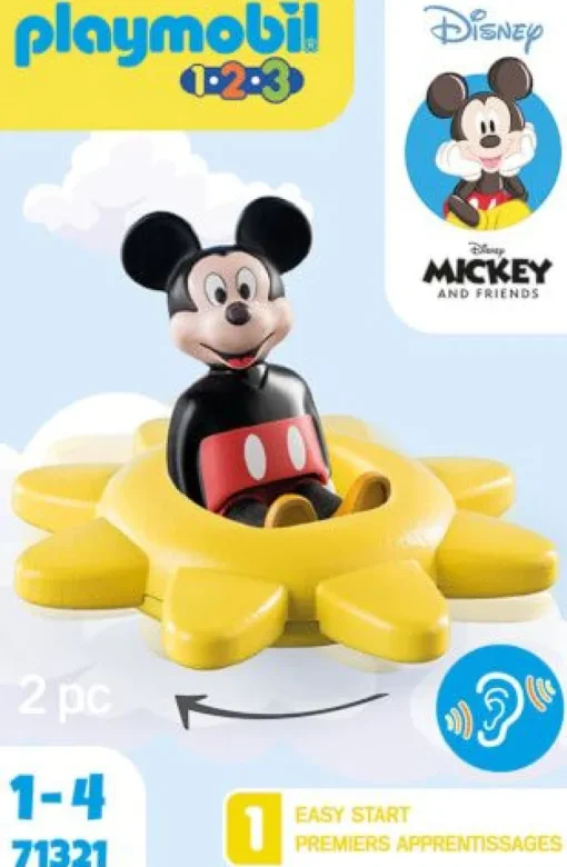 PLAYMOBIL 71321 1.2.3 & Disney: Mickys Drehsonne mit Rasselfunkti | Teddy Toys Kinderwelt