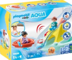 PLAYMOBIL® 1.2.3. Aqua - Badeinsel mit Wasserrutsche | Teddy Toys Kinderwelt