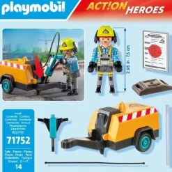 PLAYMOBIL 71752 Bauarbeiter mit Meißel | Teddy Toys Kinderwelt