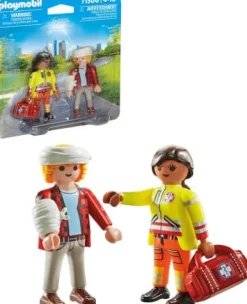 PLAYMOBIL 71506 DuoPack Sanitäterin mit Patient | Teddy Toys Kinderwelt