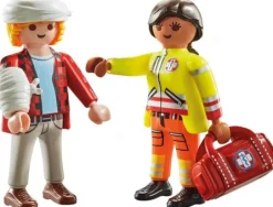 PLAYMOBIL 71506 DuoPack Sanitäterin mit Patient | Teddy Toys Kinderwelt