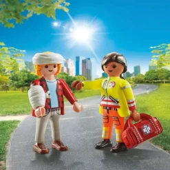 PLAYMOBIL 71506 DuoPack Sanitäterin mit Patient | Teddy Toys Kinderwelt