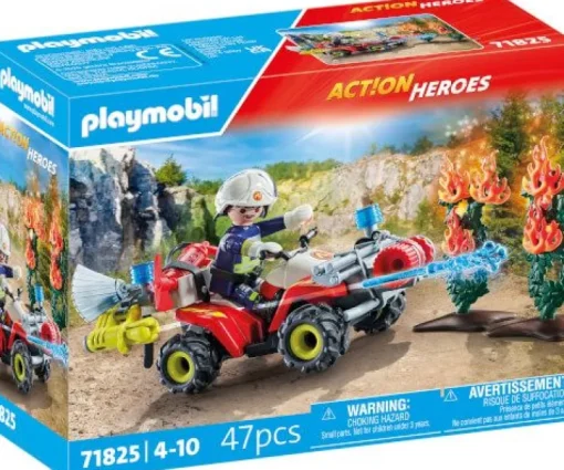 PLAYMOBIL 71825 Feuerwehr Quad löscht Heckenbrand | Teddy Toys Kinderwelt