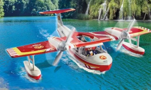 PLAYMOBIL 71463 Feuerwehrflugzeug mit Löschfunktion | Teddy Toys Kinderwelt