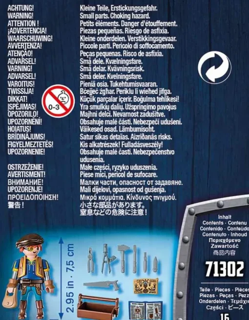 PLAYMOBIL 71302 Novelmore - Dario mit Werkzeug | Teddy Toys Kinderwelt