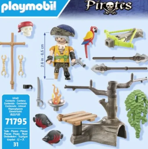 PLAYMOBIL 71795 Pirat mit Balliste | Teddy Toys Kinderwelt