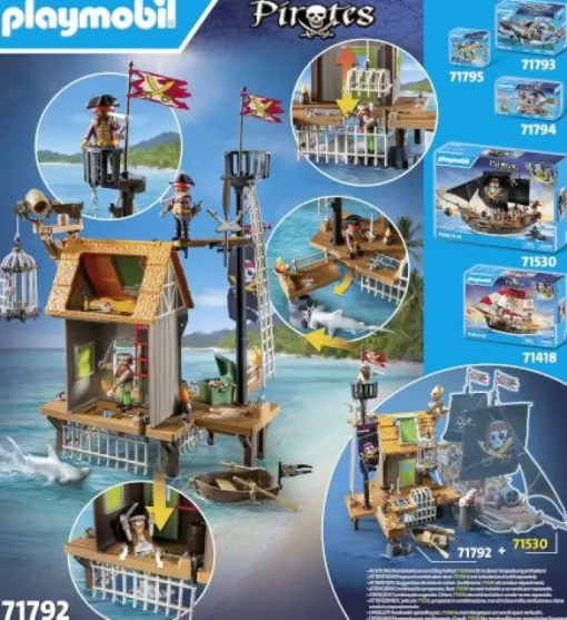 PLAYMOBIL 71792 Piratenhafen mit Seeräuber-Gefängnis | Teddy Toys Kinderwelt