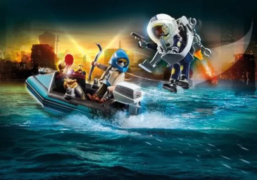 PLAYMOBIL 70782 Polizei-Jetpack: Festnahme des Kunsträubers | Teddy Toys Kinderwelt