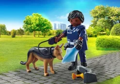 PLAYMOBIL 71162 Polizist mit Spürhund | Teddy Toys Kinderwelt