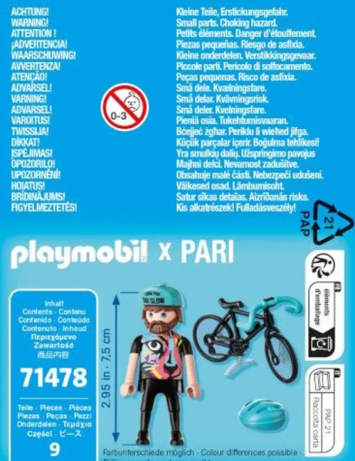 PLAYMOBIL 71478 Rennradfahrer Paul | Teddy Toys Kinderwelt