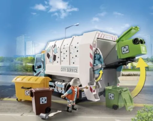PLAYMOBIL® City Life - Müllfahrzeug mit Blinklicht | Teddy Toys Kinderwelt