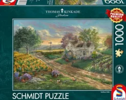 Puzzle Thomas Kinkade Sonnenblumenfelder 1000Teile | Teddy Toys Kinderwelt