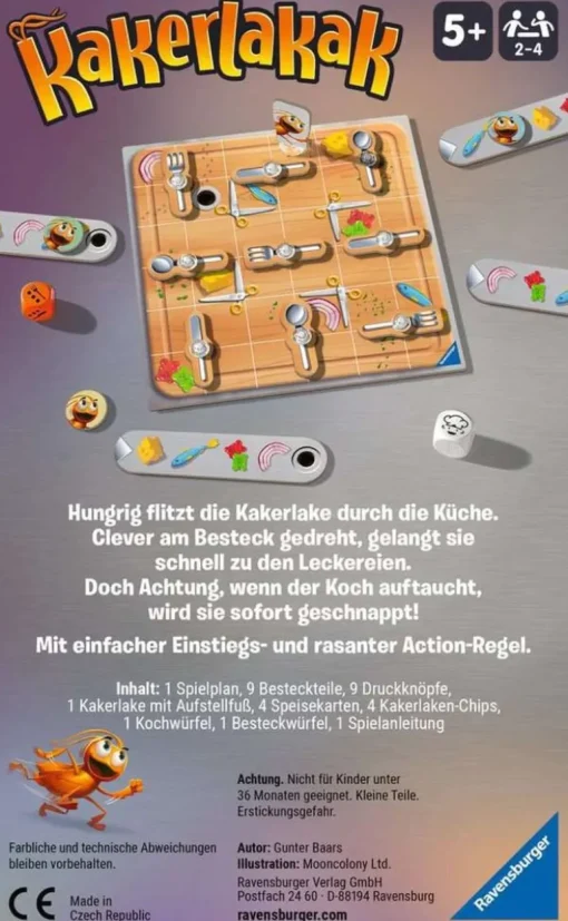 Ravensburger 22446 Kakerlakak Mitbringspiele Mitbringspiele | Teddy Toys Kinderwelt