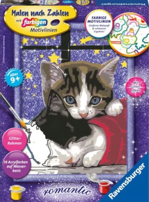 Ravensburger 28561 Malen nach Zahlen: Kuschelnde Kätzchen | Teddy Toys Kinderwelt