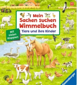 Ravensburger 41916 Mein Sachen suchen Wimmelbuch: Tiere und ihre | Teddy Toys Kinderwelt