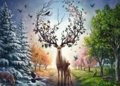 Ravensburger 12001088 Puzzle Der magische Hirsch und die vier Jah | Teddy Toys Kinderwelt