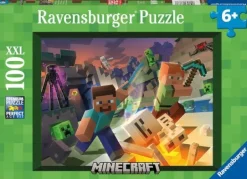 Ravensburger 13333 Puzzle Monster Minecraft 100 Teile XXL | Teddy Toys Kinderwelt