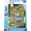 Ravensburger 12000866 Puzzle Reptilien im Regal 200 Teile XXL | Teddy Toys Kinderwelt