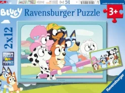 Ravensburger 5693 Puzzle Spaß mit Bluey 2 X 12 Teile | Teddy Toys Kinderwelt