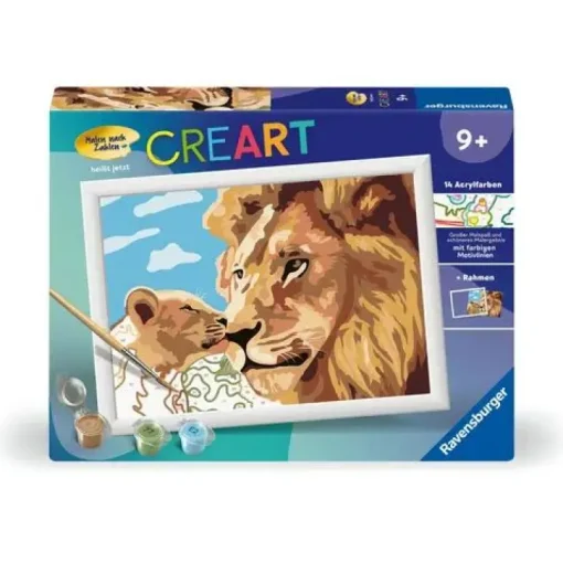 Ravensburger CreArt - Malen nach Zahlen 23995 - Löwe mit Baby - a | Teddy Toys Kinderwelt