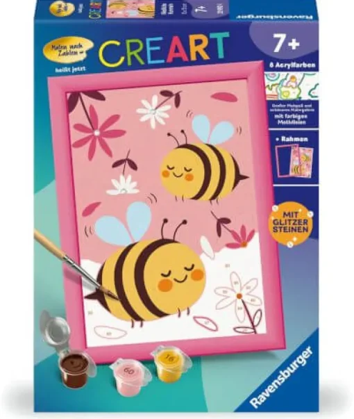 Ravensburger CreArt - Malen nach Zahlen 23992 - Niedliche Hummel | Teddy Toys Kinderwelt