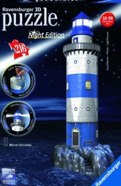 Ravensburger® 3D Puzzle - Leuchtturm Night Edition, 216 Teile | Teddy Toys Kinderwelt