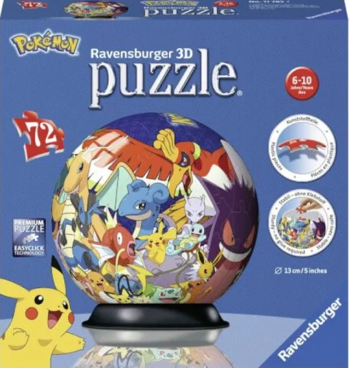 Ravensburger® 3D Puzzle - Pokémon, 72 Teile | Teddy Toys Kinderwelt