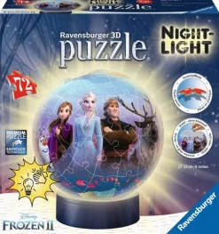 Ravensburger® 3D Puzzle FROZEN 2 - Puzzleball Nachtlicht, 72 Teile | Teddy Toys Kinderwelt