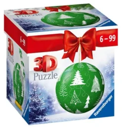 Ravensburger 3D Puzzle-Ball Weihnachtskugel Tannenbaum 11270 – 5 | Teddy Toys Kinderwelt