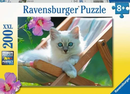 Ravensburger Kinderpuzzle 13289 - Weißes Kätzchen - 200 Teile Puz | Teddy Toys Kinderwelt