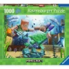 Ravensburger Puzzle 12000421 - Minecraft Mosaic - 1000 Teile Mine | Teddy Toys Kinderwelt
