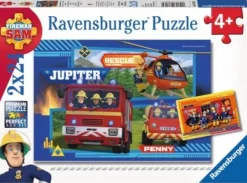 Ravensburger® Puzzle - Feuerwehrmann Sam, 2 x 24 Teile | Teddy Toys Kinderwelt