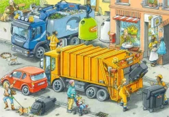 Ravensburger® Puzzle - Müllabfuhr und Abschleppwagen, 2x24 Teile | Teddy Toys Kinderwelt