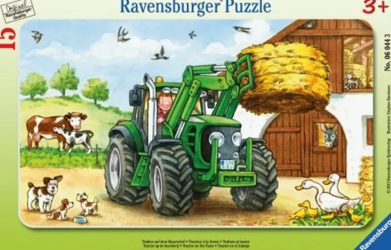 Ravensburger® Puzzle - Traktor auf dem Bauernhof, 15 Teile | Teddy Toys Kinderwelt