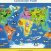 Ravensburger® Puzzle - Weltkarte mit Tieren, 30 Teile | Teddy Toys Kinderwelt
