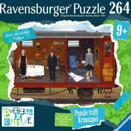 Ravensburger Puzzle X Crime Kids - Raub im Zug - 264 Teile Puzzle | Teddy Toys Kinderwelt